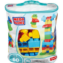 Конструктор Mega Blocks First Builders, 60 деталей, голубой MEGA BLOKS 4791140