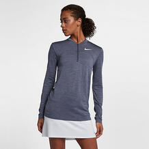 Женская футболка для гольфа с молнией до середины груди Nike Dry 