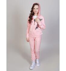 Комплект толстовка/брюки Luminoso Фламинго, цвет: розовый 10340222