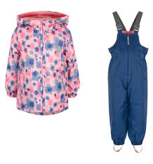 Комплект куртка/полукомбинезон Saima, цвет: розовый/синий 10260482