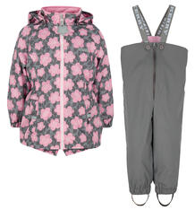 Комплект куртка/полукомбинезон Kerry Bri, цвет: серый/розовый 10305311