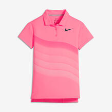 Рубашка-поло для гольфа с принтом для девочек школьного возраста Nike Dri-FIT 