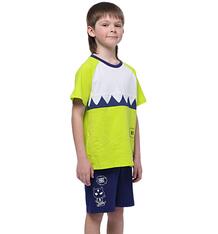 Комплект футболка/шорты Anta Small kids coldplay, цвет: салатовый 10304426