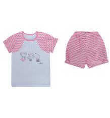 Пижама футболка/шорты Leo, цвет: розовый LÉO 10347368