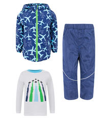 Комплект джемпер/брюки/куртка Bony Kids, цвет: синий 10281716