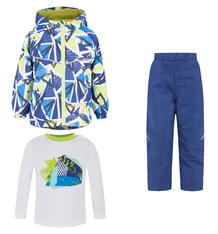 Комплект куртка/брюки/джемпер Bony Kids, цвет: синий 10268891