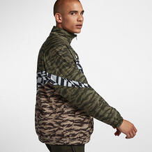 Мужская куртка с молнией на половину длины, принтом и складной конструкцией Nike Sportswear Swoosh 