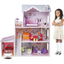 Игровой набор Edufun Дом для кукол с комплектом мебелью 123 см 386118