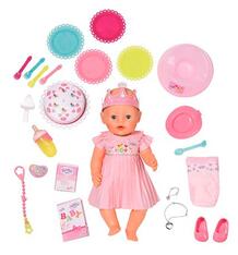 Интерактивная кукла Baby Born Нарядная с тортом 43 см 8083633