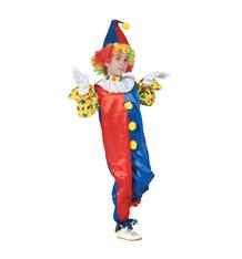 Карнавальный костюм Winter Wings Клоун комбинезон/шляпа, цвет: красный/синий/желтый 10158174