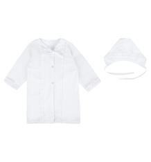 Комплект крестильный рубашка/чепчик Моей крохе, цвет: белый 10193763
