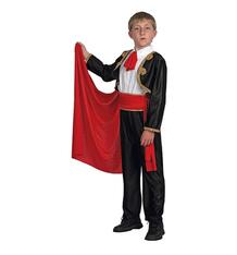 Карнавальный костюм Winter Wings Матадор рубашка/брюки/накидка/пояс, цвет: черный/красный 10158480