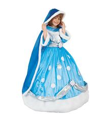 Карнавальный костюм Winter Wings Принцесса в голубом платье/болеро/пояс, цвет: голубой/белый 10158150