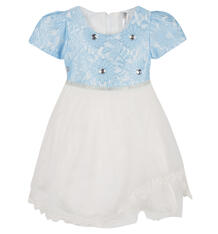 Платье Santa&Barbara, цвет: голубой/белый 10033350
