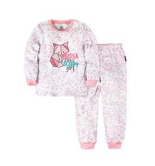 Пижама джемпер/брюки Bossa Nova Оригами, цвет: белый/розовый 10063377