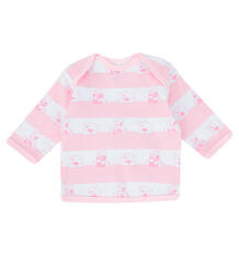 Футболка Чудесные одежки Розовые мишки, цвет: белый/розовый 10075758