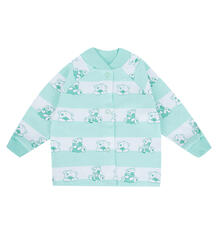 Кофта Чудесные одежки Салатовые мишки, цвет: белый/салатовый 10075251