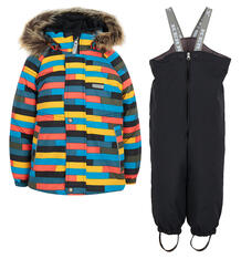 Комплект куртка/полукомбинезон Kerry, цвет: серый/оранжевый 9882354