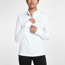 Женская беговая футболка с длинным рукавом и молнией до середины груди Nike Therma Sphere Element 