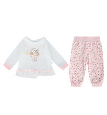 Комплект джемпер/брюки Baby Z, цвет: коралловый 9915411