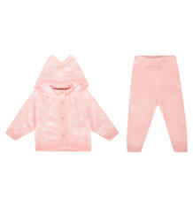 Комплект кофта/брюки Уси-Пуси Киса, цвет: розовый/белый 9899799