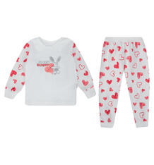 Пижама джемпер/брюки Mamatti, цвет: белый/красный 9691203