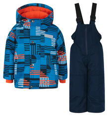 Комплект куртка/полукомбинезон Salve by Gusti, цвет: голубой/оранжевый 9819963