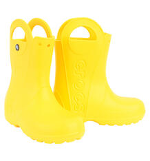 Резиновые сапоги Crocs Handle It Rain Boot Kids, цвет: желтый 6903091