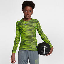 Футболка для тренинга с длинным рукавом для мальчиков школьного возраста Nike Pro Warm 