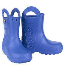 Резиновые сапоги Crocs Handle It Rain Boot Kids, цвет: синий 6923605