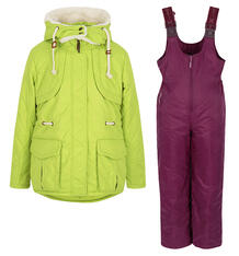 Комплект куртка/полукомбинезон Alpex, цвет: зеленый 9836442
