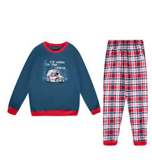 Пижама джемпер/брюки Cornette Ambulance, цвет: синий/красный 9736848