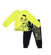 Комплект джемпер/брюки Play Today Взгляд в будущее, цвет: желтый/зеленый PlayToday 9774855