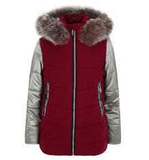 Куртка Artel, цвет: бордовый/серебряный Артель 9707139