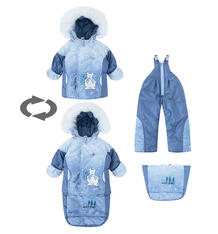 Комплект куртка/полукомбинезон/сумка Alex Junis Пони, цвет: фиолетовый 9587040