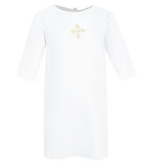 Крестильная рубашка Ангел Мой, цвет: белый/золотой 9621681