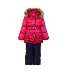 Комплект куртка/полукомбинезон Oldos Фания, цвет: розовый/синий 7103083