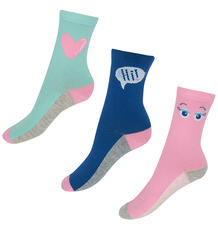Комплект носки 3 пары Infinity Kids, цвет: розовый/серый 9670764