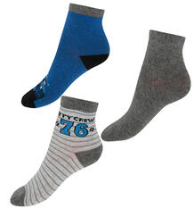 Комплект носки 3 пары Infinity Kids, цвет: серый/синий 9670749