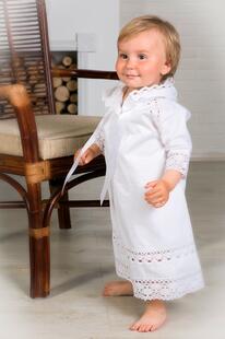 Рубашка крестильная Alivia Kids Ажурный хлопок, цвет: белый 9532668
