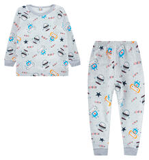 Пижама джемпер/брюки Bony Kids, цвет: серый 9374269