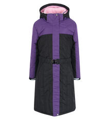 Пальто Dudelf, цвет: черный/фиолетовый 9244501