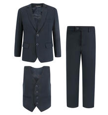 Костюм пиджак/жилет/брюки Rodeng, цвет: черный 148292