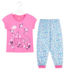 Пижама футболка/брюки Cherubino, цвет: розовый 9223855