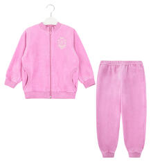 Комплект толстовка/брюки Апрель Велюровая, цвет: розовый 9184471