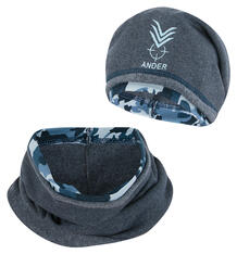 Комплект шапка/шарф Ander, цвет: черный 8318395