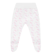Ползунки Чудесные одежки Розовые собачки, цвет: белый/розовый 5778181