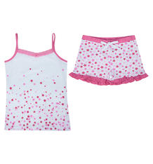 Пижама топ/шорты Let'S Go, цвет: белый/розовый 8476081