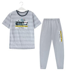 Пижама футболка/брюки Cornette, цвет: серый 8269093