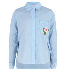 Блузка Colabear Роза, цвет: голубой 8261449